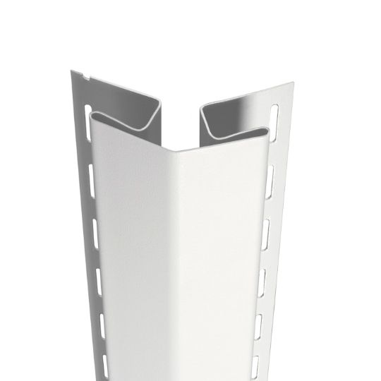 CertainTeed Siding Bay Window Cornerpost with 1-3/4" Face - Matte Finish Sterling Grey