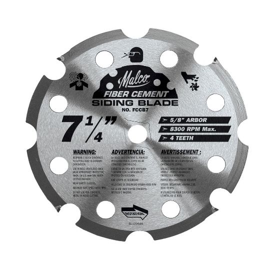 Malco 7-1/4" Fiber Cement Circular Saw Blade