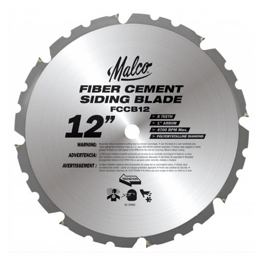 Malco 12" Fiber Cement Circular Saw Blade