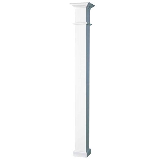 AFCO Industries 8" x 10' Wellington Column White