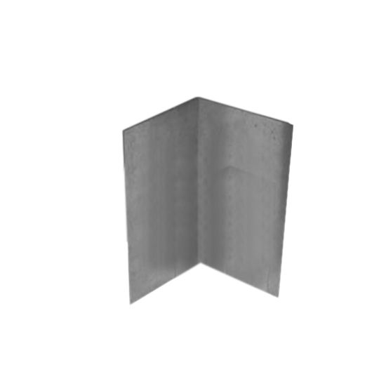 Semco Southeastern Metals 3" x 4" x 7" Aluminum Step Flashing Black