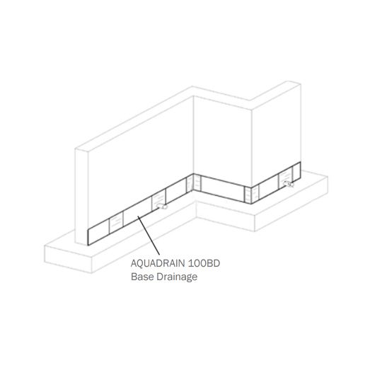 Cetco 1' x 35' Aquadrain 100BD