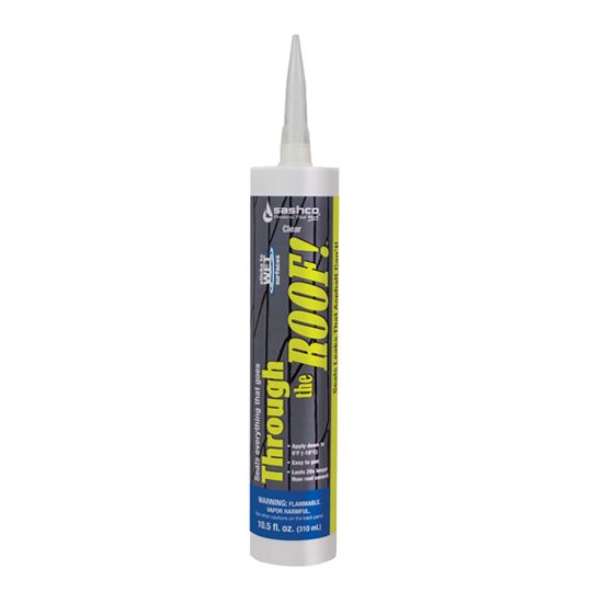 Sashco Through the Roof! Roofing Caulk - 10.5 Oz. Cartridge Clear