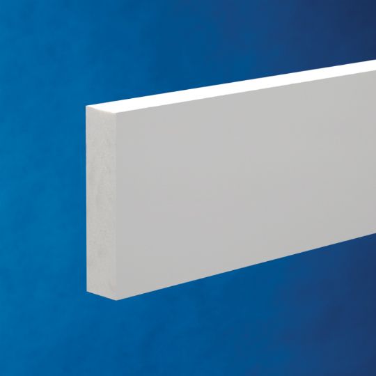 CertainTeed Siding 5/4" x 5" x 18' Restoration Millwork&reg; Trimboard - Smooth/Smooth Natural White