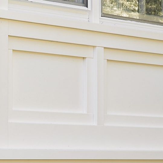 CertainTeed Siding 3/4" x 4' x 12' Restoration Millwork&reg; Trimboard Sheet - Smooth/Smooth Natural White