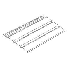 Vytec Universal Triple 4" Woodgrain Solid Soffit