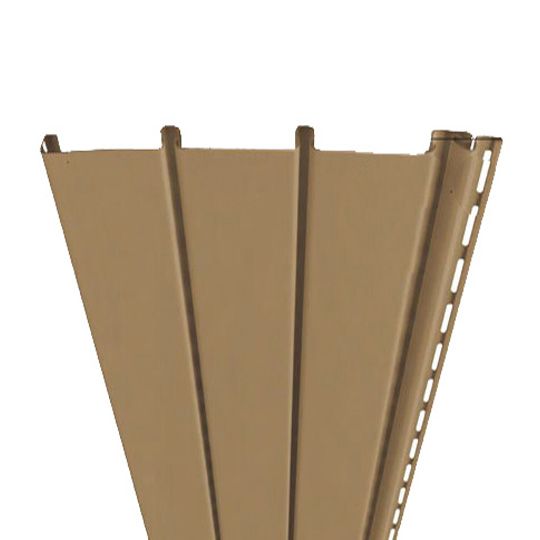 Mastic Ventura Triple 3-1/3" Ventilated Hidden Vent Vinyl Soffit Panel Sandtone