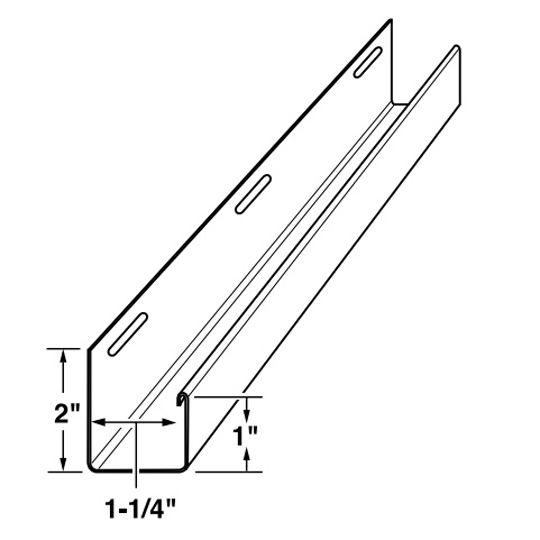 Mastic 1-1/4" Vinyl All Purpose J-Channel with 1" Face Everest