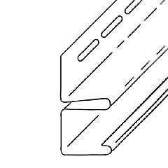 KP Building Products 1/2" x 12'6" F-Channel