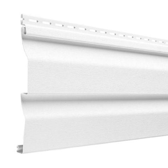 Variform By PlyGem American Tradition Double 4" Dutch Lap Vinyl Siding Dover White