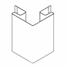 KP Building Products 1/2" x 10' Outside Corner Post - Woodgrain Finish