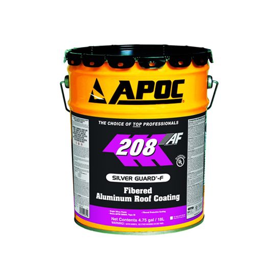 APOC 208 Silver Guard-F Fibered Aluminum Roof Coating 5 Gallon Pail