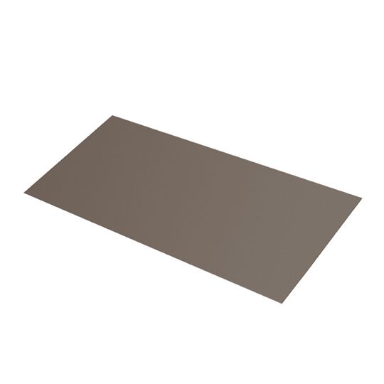 Quality Edge 8" x 8" Flat Aluminium Step Flashing - Sold Individually Black/Brown