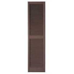 Mastic 15" x 39" Standard Open Louvered Shutters - Regular Style