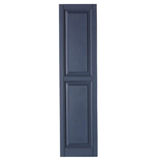 Mastic 15" x 39" Standard Raised Panel Shutters - Regular Style Blue