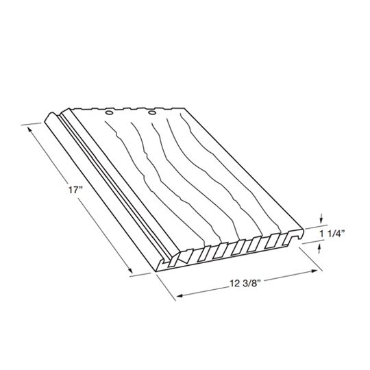 Eagle Roofing Products 12-3/8" x 17" Estate Field Tile Roanoke Blend