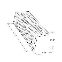 Eagle Roofing Products 5-7/8" x 17" Golden Eagle Rake Tile