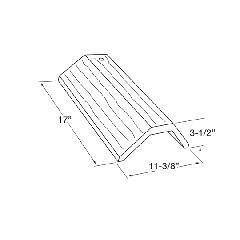 Eagle Roofing Products 11-3/8" x 17" Golden Eagle Ridge Tile