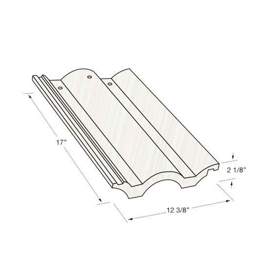 Eagle Roofing Products 12-3/8" x 17" Eaglelite Malibu Field Tile Slate Range