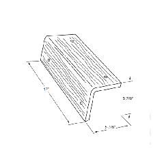 Eagle Roofing Products 5-7/8" x 17" Eaglelite Ponderosa Rake Tile