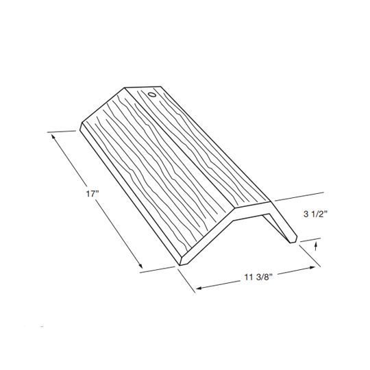 Eagle Roofing Products 11-3/8" x 17" Ponderosa Ridge Tile Charcoal