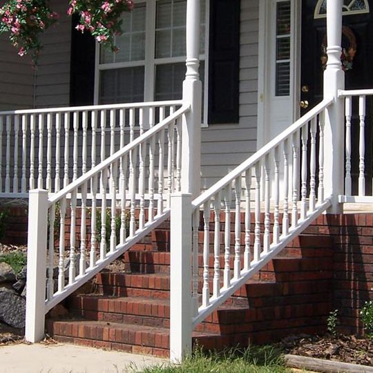 Color Guard Railing Systems 36" x 8' Architectural Vinyl Stair Rail Tan