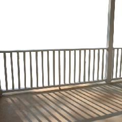 Color Guard Railing Systems 36" x 6' Classic Vinyl Straight Rail