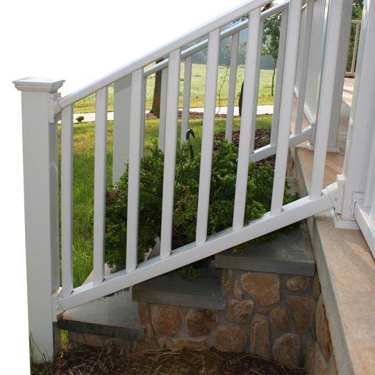 Color Guard Railing Systems 36" x 8' Classic Vinyl Stair Rail Clay