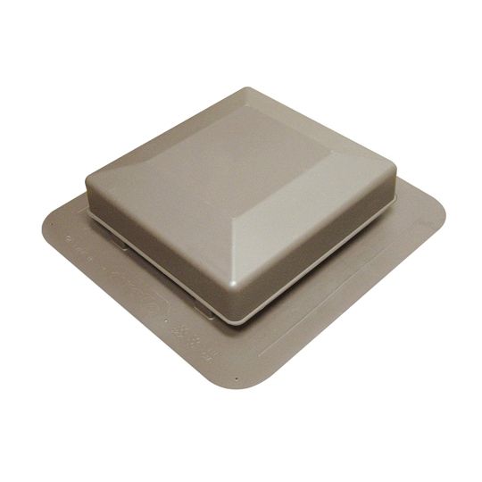 Duraflo Square Top Roof Vent Weatherwood