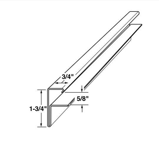 Mastic 5/8" F-Channel Almond