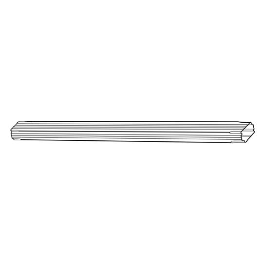 Alsco Metals 3" x 4" x 8' Aluminum Downspout Terratone