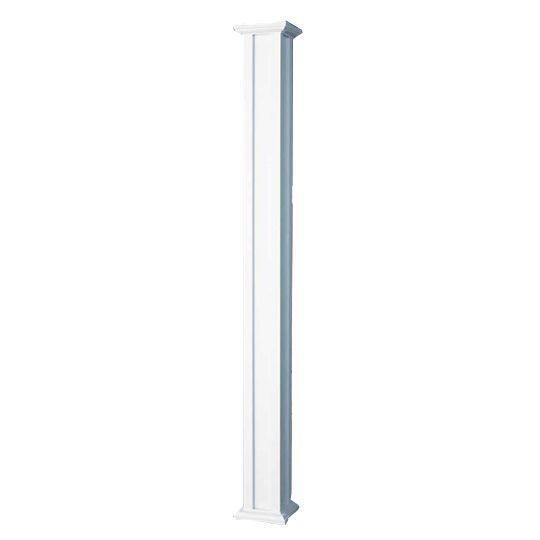 AFCO Industries 6" x 8' Acadian Column with Capital & Base White