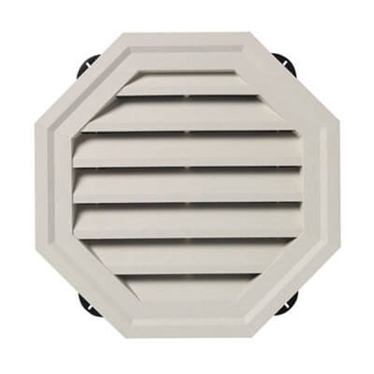 Mastic 22" Octagonal Gable Vent Mahogany