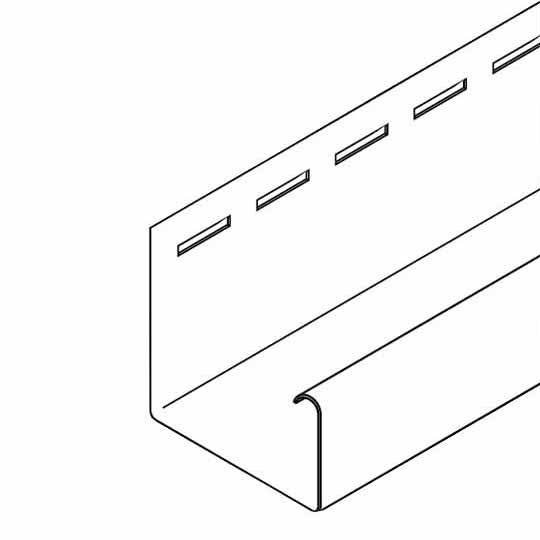 KP Building Products 3/4" J-Channel - (1" Face) Graphite