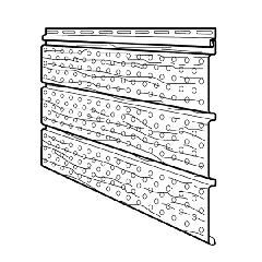 KP Building Products 12" Vent Perforated Woodgrain Triple 4" Soffit