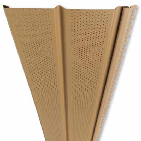 Mastic Pro-Tech Plus Double 5" Ventilated Vinyl Soffit Panel Cameo