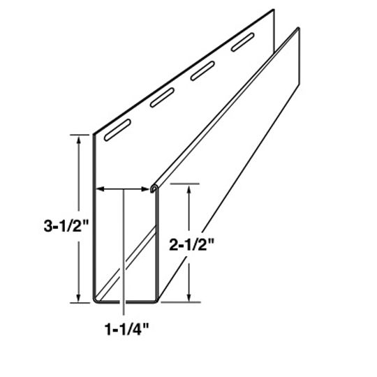 Mastic 2-1/2" x 1-1/4" Wide Window Casing Trim White