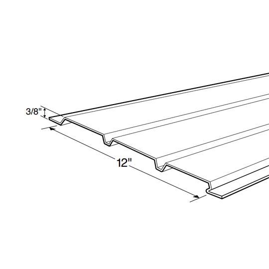 Alsco Metals Triple 4" Solid Aluminum Soffit Clay