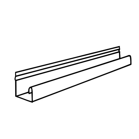 Alsco Metals 3/4" Aluminum J-Channel White