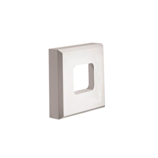 Fypon Molded Millwork 8" x 8" x 2" Square Fixture Mount