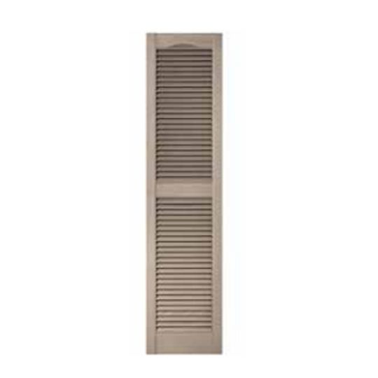 Mid-America Siding Components 11-15 Louvered Shutter Black