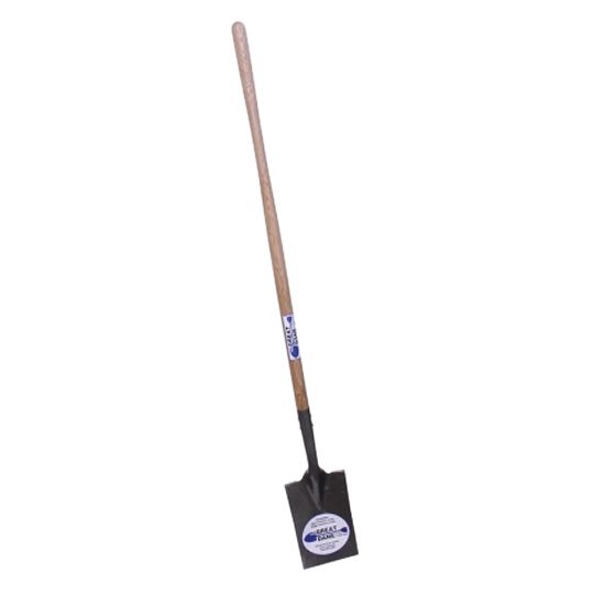 The Brush Man Smooth Edge Tear-Off Spade with Long Wood Handle & Fulcrum