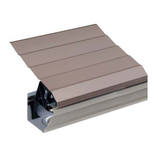 Quality Edge .024" x 13-1/2" x 61" TruGuard Aluminum Gutter Protection Panel with 6" Smart Clip Slate