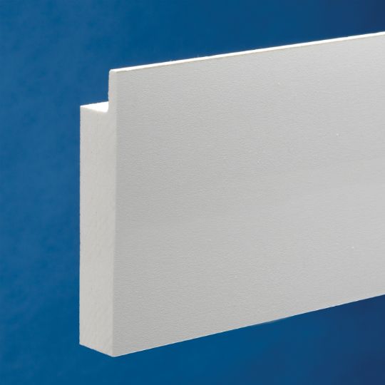 CertainTeed Siding 5/4" x 6" x 18' Restoration Millwork&reg; J-Pocket Trimboard - Smooth Finish Natural White