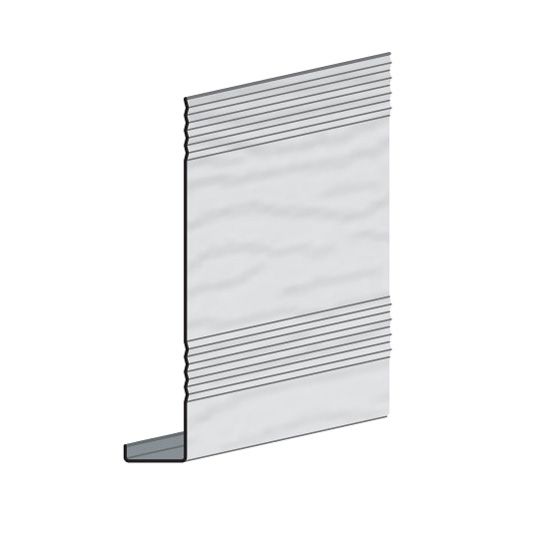 Edco Products 6" Steel Fascia - Enamel Finish Polar White