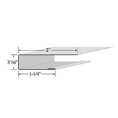 Edco Products 7/16" Aluminum J-Channel - PVC Finish