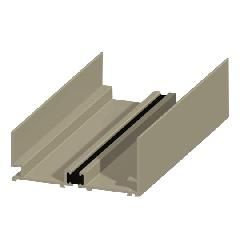 Elite Aluminum 3" x 24' Thermally Broken Base Channel with Weep