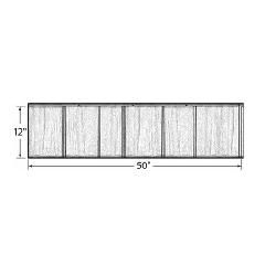 Edco Products 12" x 50" 28 Gauge ArrowLine&reg; Slate Steel Roofing