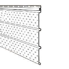 KP Building Products 12" Norman Rockwell Perforated Matte Triple 4"...