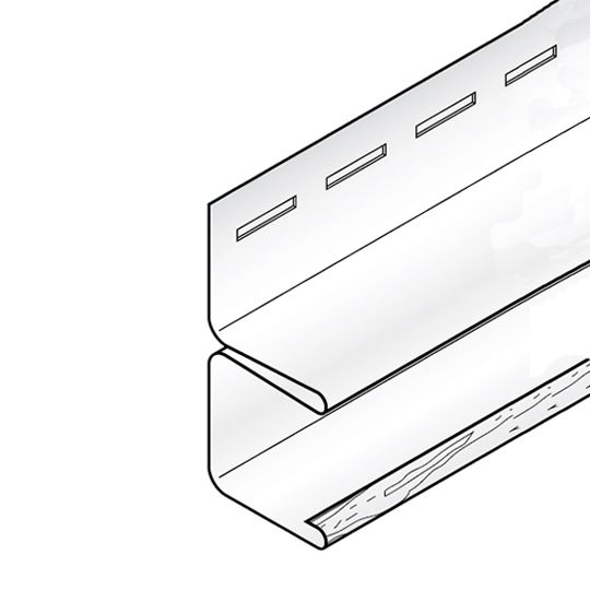 KP Building Products 3/4" x 12'6" F-Channel Almond